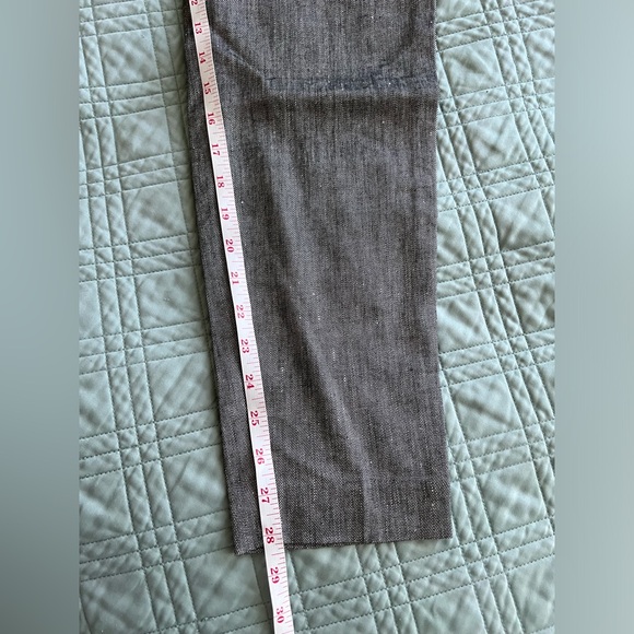 Express Paperbag Ankle High Rise Pants Sz 0R XS 0 Linen - Picture 7 of 9